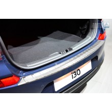 Накладка на задний бампер (матовая) Hyundai i30 III (2017-)